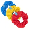 Mokuyobi Women's Blue / Yellow / Orange Primary Scrunchie Three Pack In Blue/yellow/orange