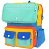 Mokuyobi Women's Blue / Yellow / Orange Snacktime Faux Roll Top In Blue/yellow/orange