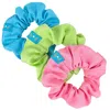 Mokuyobi Women's Green / Blue / Pink Springtime Scrunchie Three Pack In Green/blue/pink