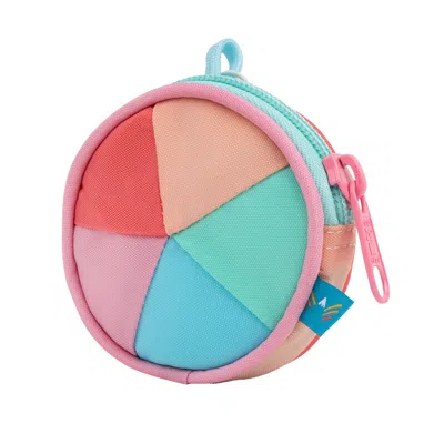 Mokuyobi Women's Green / Pink / Purple Sherbet Spiral Coin Pouch Keychain In Green/pink/purple
