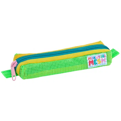 Mokuyobi Women's Green Slime Mesh Pencil Case In Burgundy
