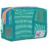 Mokuyobi Women's Green Spruce Mesh Chubby Zip Pouch In Green