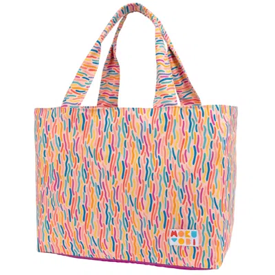 Mokuyobi Women's Pink / Purple Confetti Blast Perfect Tote In Burgundy