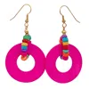 Mokuyobi Women's Pink / Purple Floating Disk Vintage Earrings In Purple