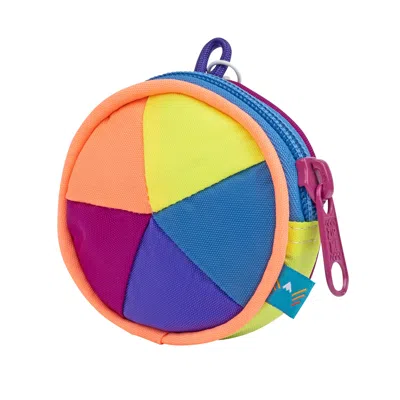 Mokuyobi Women's Pink / Purple / Yellow Glow Spiral Coin Pouch Keychain In Pink/purple/yellow