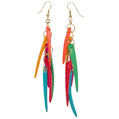 Mokuyobi Women's Yellow / Orange / Red Colorful Peppers Vintage Earrings