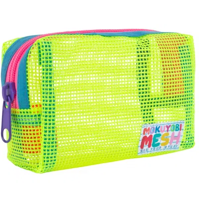 Mokuyobi Women's Yellow / Orange Zest Mesh Chubby Zip Pouch