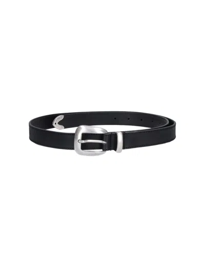Molebo Leather Belt In Black