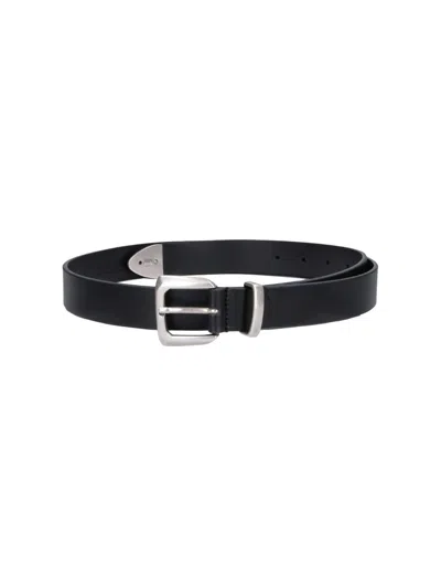 Molebo Leather Belt In Black