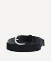Molebo Mens M2416 Cow Pony Belt In Black