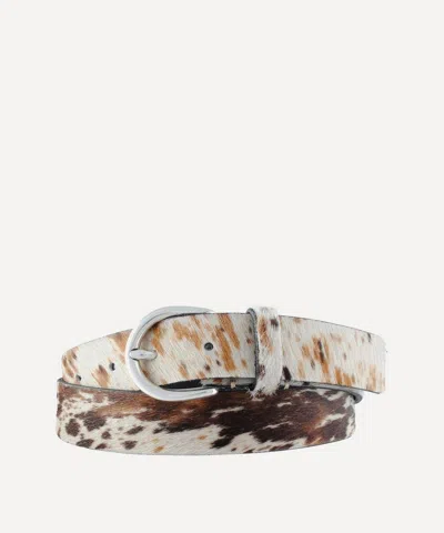 Molebo Mens M2416 Cow Pony Belt In Multi