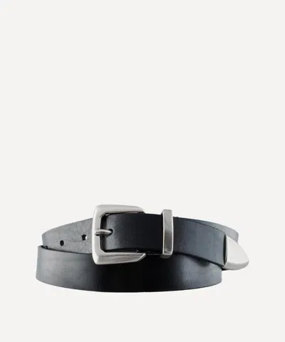 Molebo Mens M2418 Leather Belt In Black