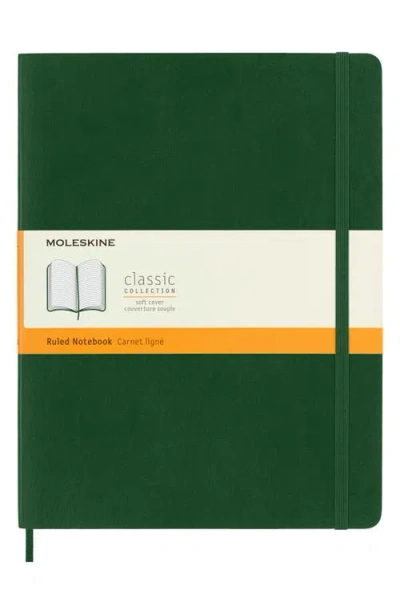 Moleskine Extra Large Soft Cover Notebook In Myrtle Green