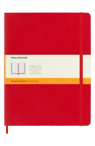 Moleskine Extra Large Soft Cover Notebook In Red