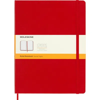 Moleskine Extra Large Soft Cover Notebook In Red