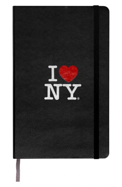 Moleskine Large Ruled Hardcover I Love New York Notebook In Black