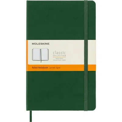 Moleskine Large Ruled Hardcover Notebook In Myrtle Green