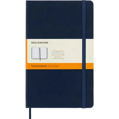 Moleskine Large Ruled Hardcover Notebook In Sapphire Blue