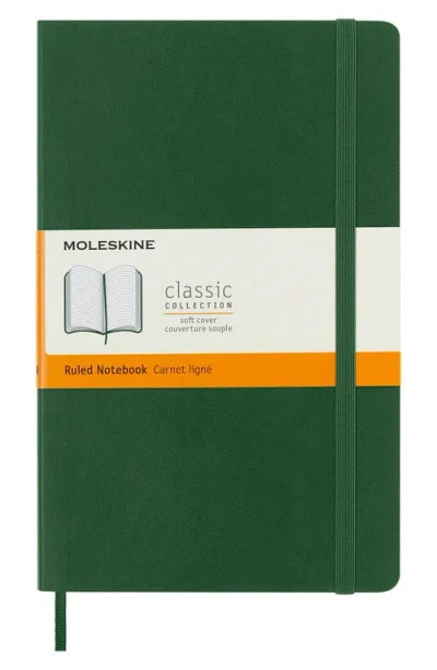 Moleskine Large Ruled Softcover Notebook In Myrtle Green