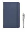 Moleskine Le Duo Ecriture Fountain Pen And Notebook Set In Silver