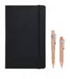 Moleskine Le Duo Ecriture Pen, Pencil And Notebook Set In Rose Gold