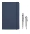 Moleskine Le Duo Ecriture Pen, Pencil And Notebook Set In Silver