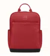Moleskine Leather Pro Backpack In Red