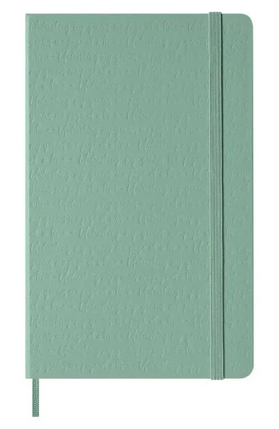 Moleskine Patterned Hardcover Large Notebook In Sage