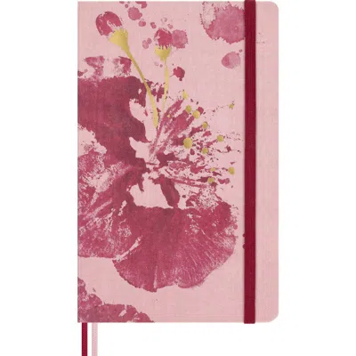 Moleskine Sakura Large Plain Notebook In Pink Floral