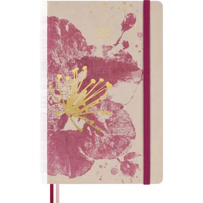 Moleskine Sakura Large Weekly Notebook In Pink Floral