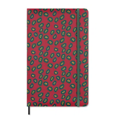 Moleskine Silk Lined Notebook In Red