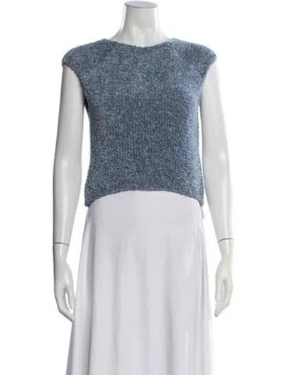 Pre-owned Molli Crew Neck Sleeveless Top In Blue