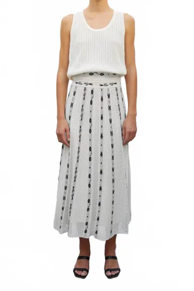 Molli Ete Pointelle Knit Tank Top In Milk In White