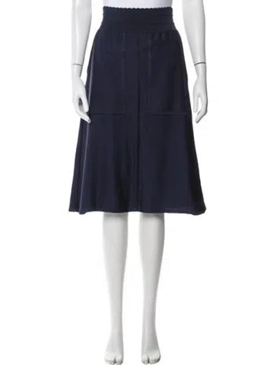 Pre-owned Molli Midi Length Skirt In Blue