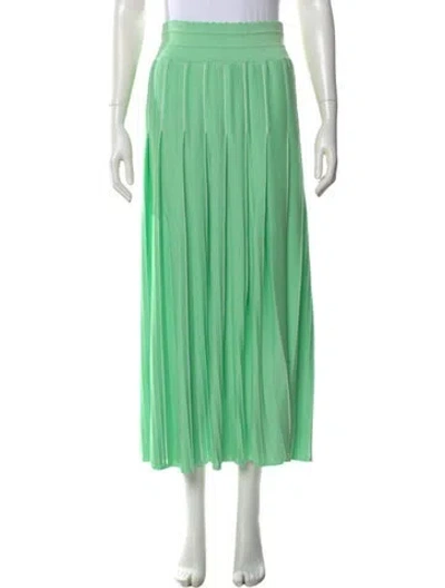 Pre-owned Molli Midi Length Skirt In Green