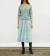 Molli Ondee V-neck Sweater In North Blue In Blue