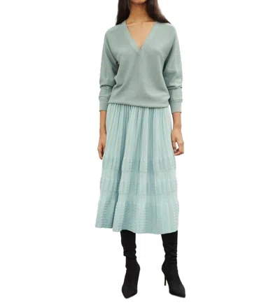 Molli Ondee V-neck Sweater In North Blue In Multi