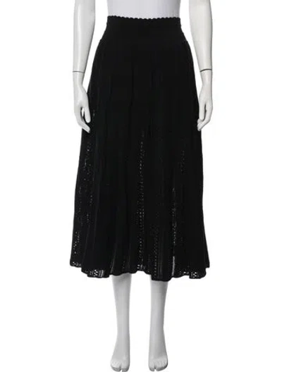 Pre-owned Molli Patterned Midi Length Skirt In Black
