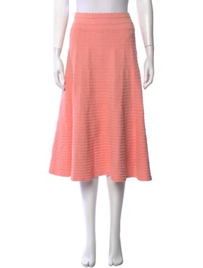 Pre-owned Molli Patterned Midi Length Skirt In Pink