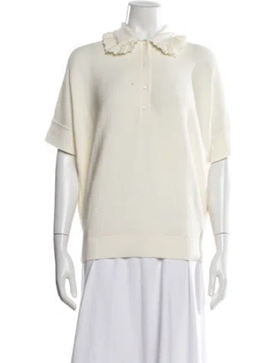 Pre-owned Molli Short Sleeve Polo In Neutrals