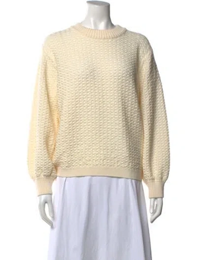 Pre-owned Molli Virgin Wool Crew Neck Sweater In Neutrals