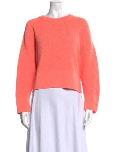 Pre-owned Molli Virgin Wool Crew Neck Sweater In Orange