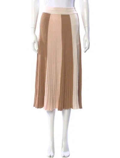 Pre-owned Molli Virgin Wool Knee-length Skirt In Neutral