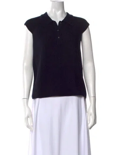 Pre-owned Molli Virgin Wool Mock Neck Sweater In Black