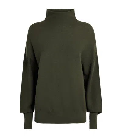 Molli Virgin Wool Rollneck Sweater In Green
