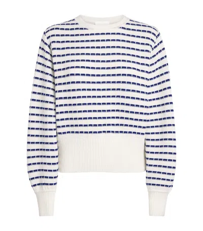 Molli Virgin Wool Stripe Breton Sweater In Blue