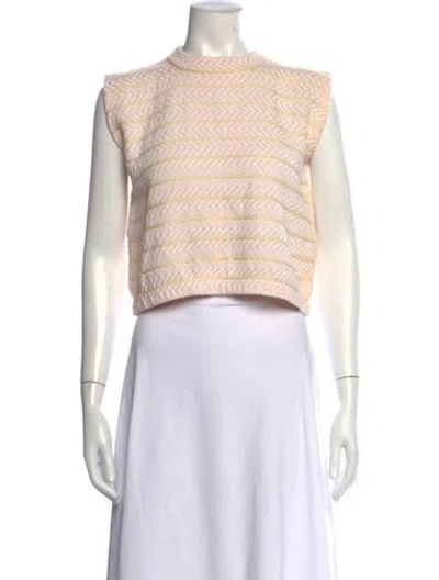 Pre-owned Molli Virgin Wool Striped Sweater W/ Tags In Neutrals