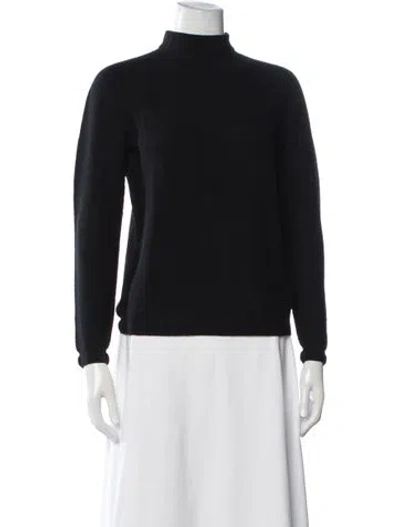 Pre-owned Molli Virgin Wool Turtleneck Sweater In Black/blue