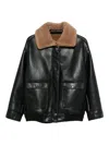 Molli Wool-collar Jacket In Black