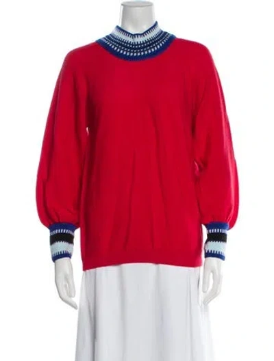Pre-owned Molli Wool Colorblock Pattern Sweater In Multi